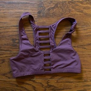 Pink! Sports bra. Purple size small.